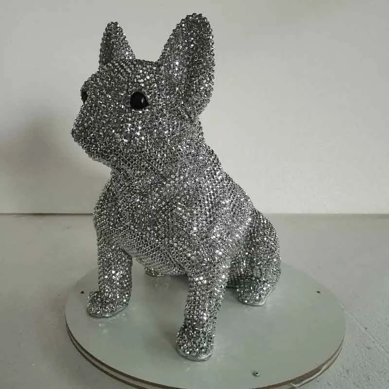 Dog Sculpture Ornament,DIY Crafts Statues,Luxury Artworks Desktop Decoration,Nordic Room Decoration,Creative Gifts,Customized