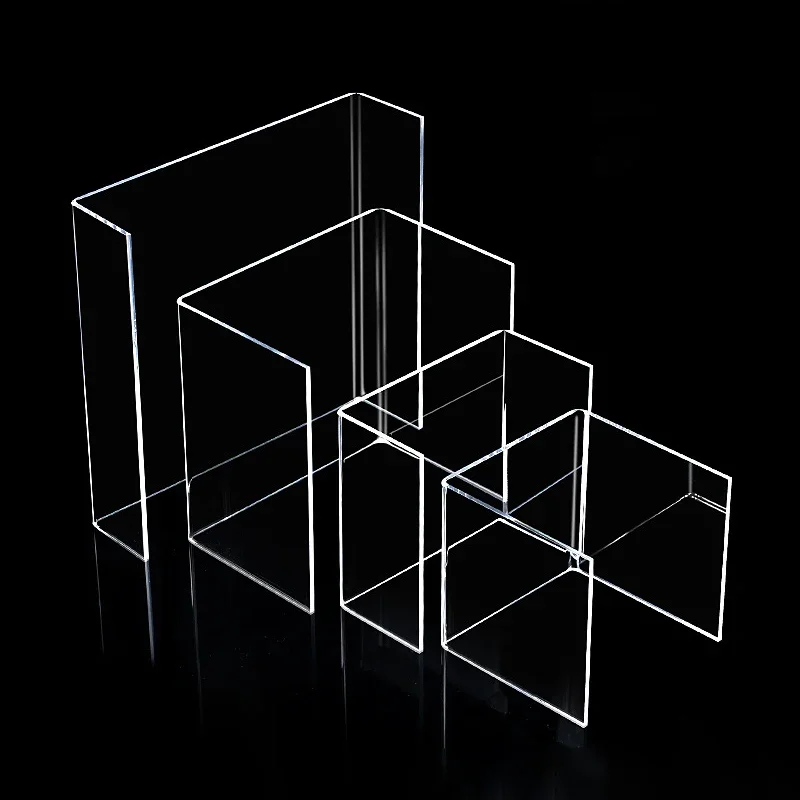 yes5mm Acrylic Storage Rack,Desktop Display Stand,U-Shaped Shelf,Transparent Riser Stand,Cosmetic Organizer,Refrigerator Divider