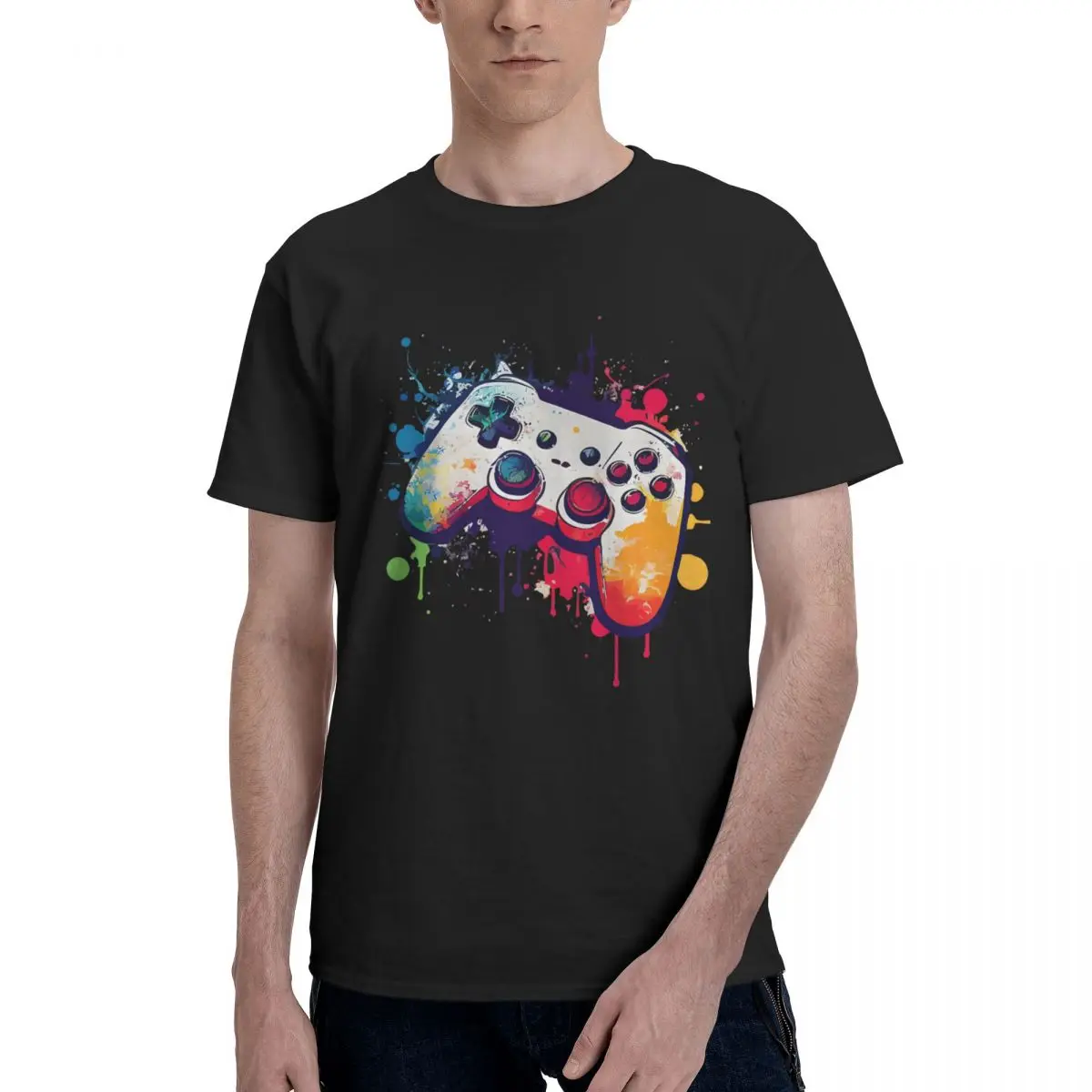 Colorful Splash Game Controller Move Tshirt Travel Championship Hot Sale Top quality Eur Size