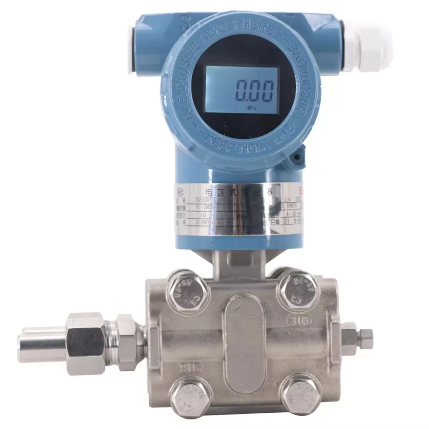 

4-20ma Pressure Transducer With Hart Differential Pressure Transmitter Smart Lcd Display