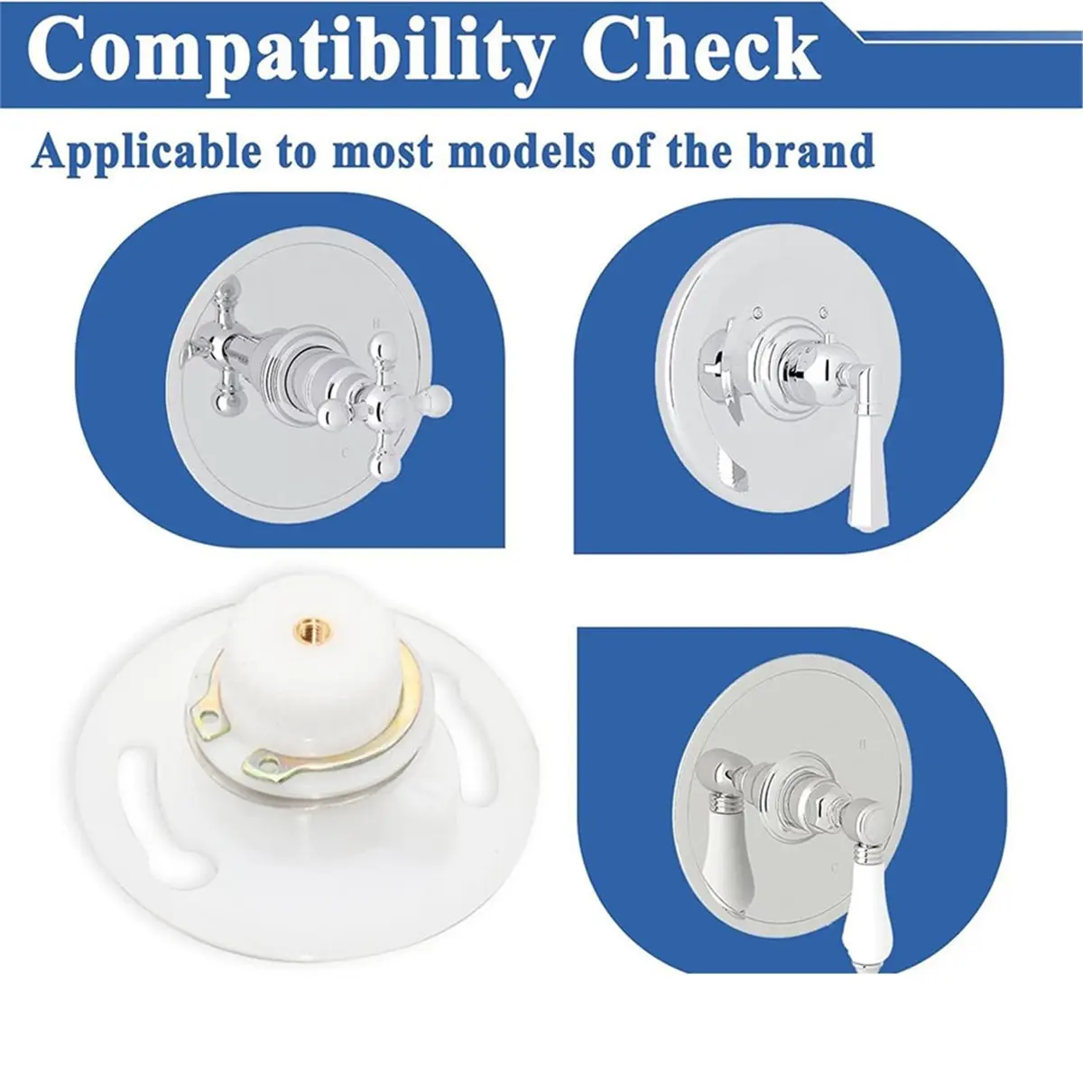2303-0347 Intermediate Handle Assembly for Rohl with Additional Ring Rosettes Escutcheons Part