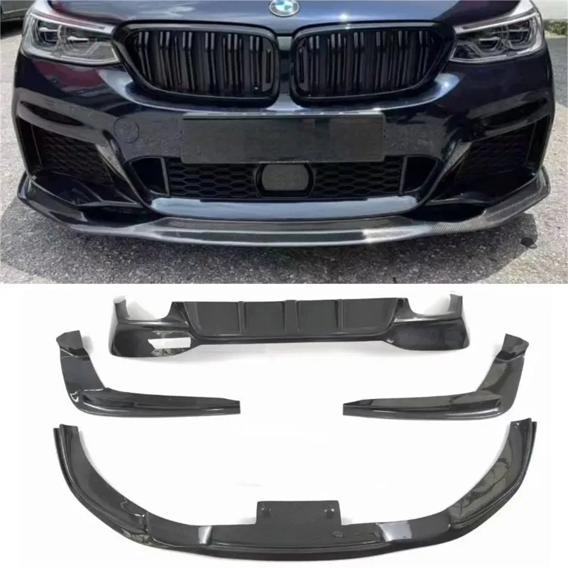 

For BMW 6GT G32 ReaI Carbon Fiber Bumper Front Lip Rear Lip Baojiao Spoiler Kit