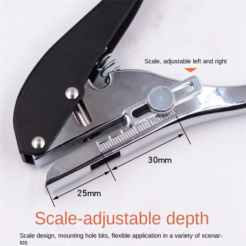 

ABNC-Screw Covers Hole Punch 8mm Aperture Round Punch Pliers Credit Photo Paper Card Corner Round Puncher Plier Paper Cutter