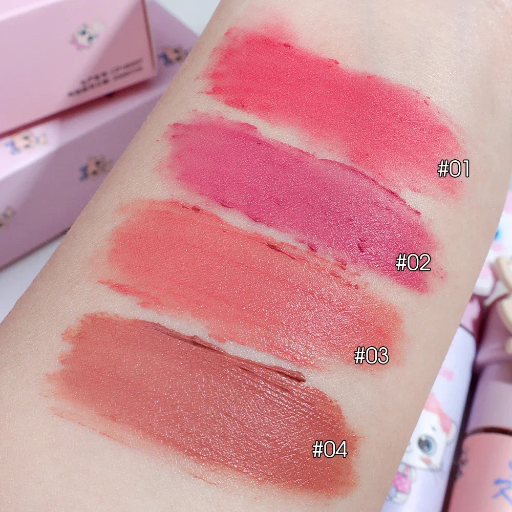 Korean Matte Lip Mud Lip Gloss Silky Smooth Liquid Lipstick Moisturizing Peach Pink Sexy Long Lasting Lip Tint Makeup Cosmetic