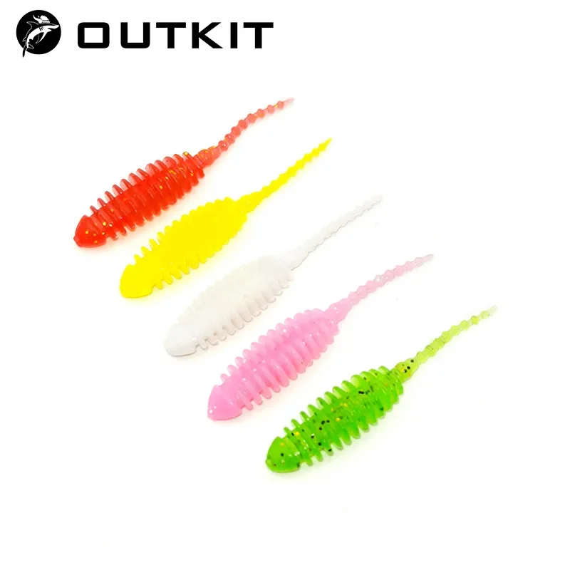 New 10pcs Wobblers mini Ocean Rock Fishing Soft Lures Rubber Soft Baits 3.5cm Soft Worm Artificial Baits Bass Silicone Fish