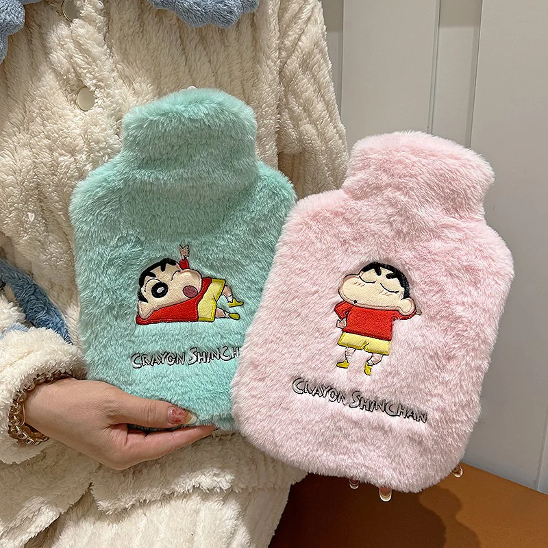 Crayon Shin-Chan Cartoon Water Injection Hot Water Bag Hot Pack Warm Water Bag Hand Warmer Irrigation Warm Feet A Gift for Girls