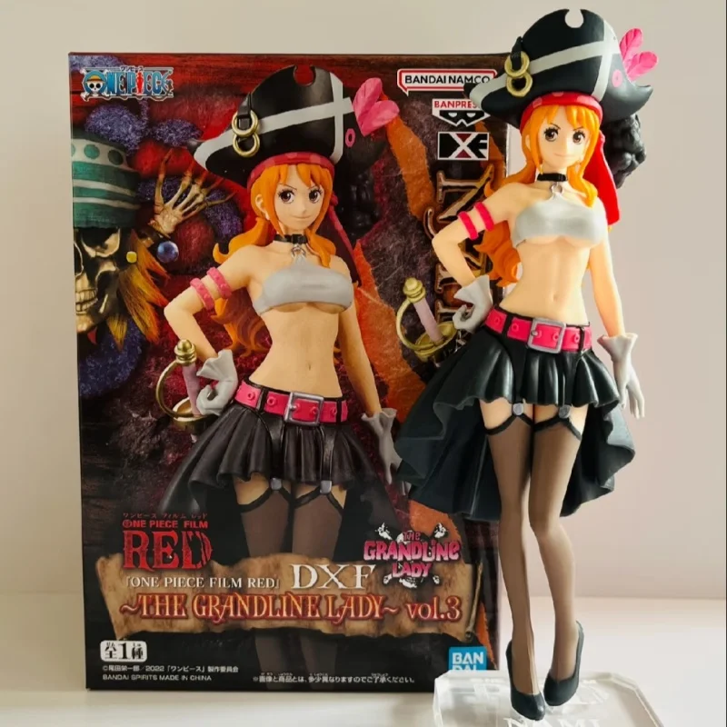 

Оригинальная фигурка Banpresto One Piece DXF Red Theatrical Version Lady Vol.3, 16 см, Нами, ПВХ, коллекционная модель, подарок