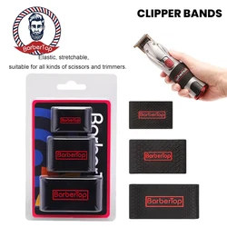 Professional Non-Slip Grip Bands Barber Rubber Clipper Cover Silicone Electric Push Protective Sleeve Hair Clippers Tool Accesso