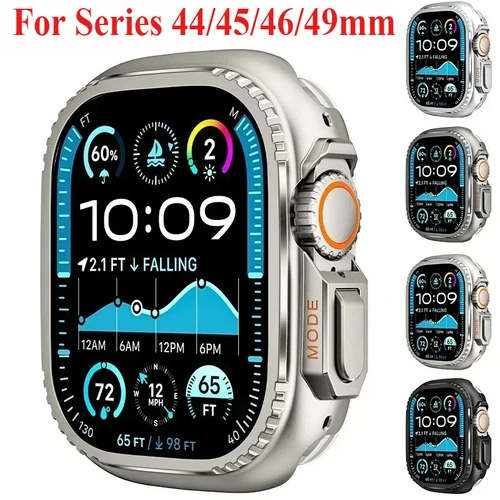 Caja de Metal para Apple Watch Ultra3 49mm 46 45 44 42mm funda protectora cubierta de aluminio marco de parachoques para IWatch Series 11 10 987654SE