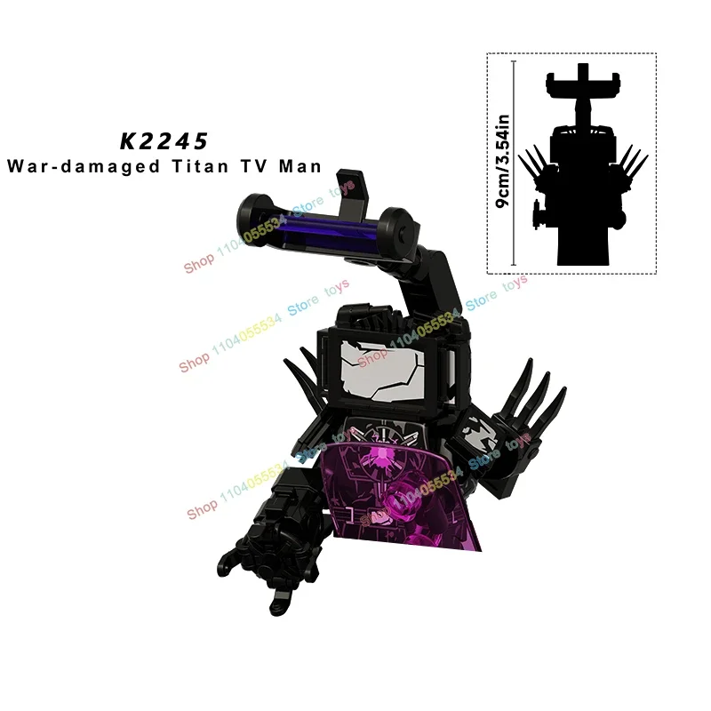 KDL833 834 837 toilettes homme blocs de construction scène briques figurines d'action femme moniteur Puzzle jouets pour enfants cadeaux d'anniversaire