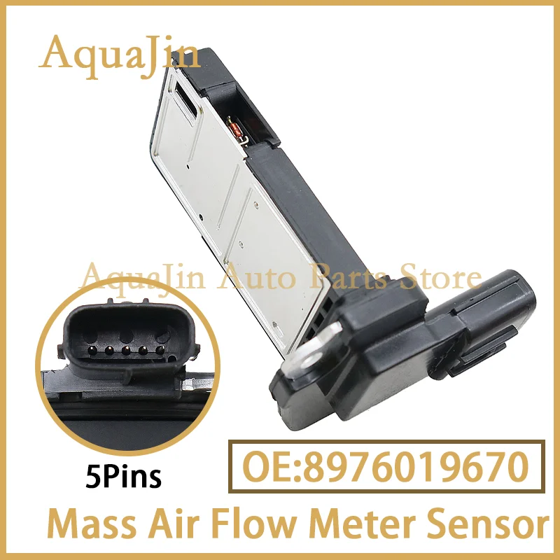

8976019670 MAF Mass Air Flow Sensor For Isuzu D-MAX I 2.5 3.0 II 1.9 2007~2022 Pickup GRAFTER N NLR NKR NPR OE 2505031 AFH70M-40
