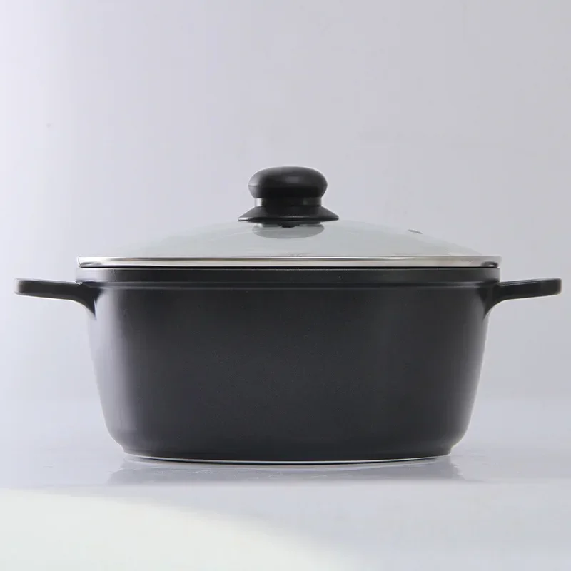 Japanese-style Aluminum Home Multi-function Non-stick Cooker Universal Back-end Binaural Soup Pot Cookware for gas