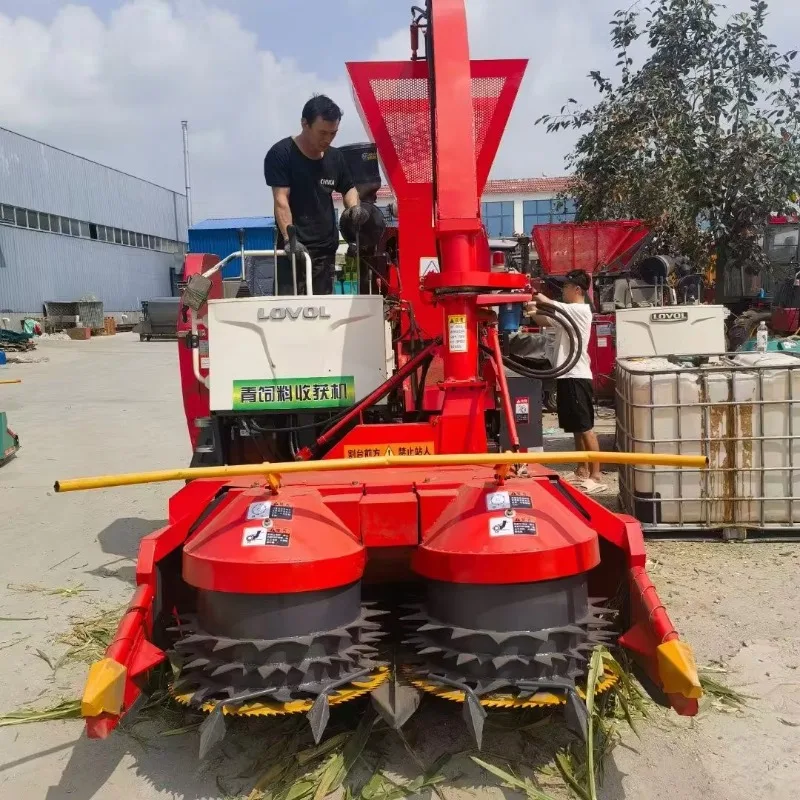 Compact Crawler Silage Harvesting Baling Wrapping Machine 9ZDJ-0.5 Corn Straw Forage Harvester For Small Farm