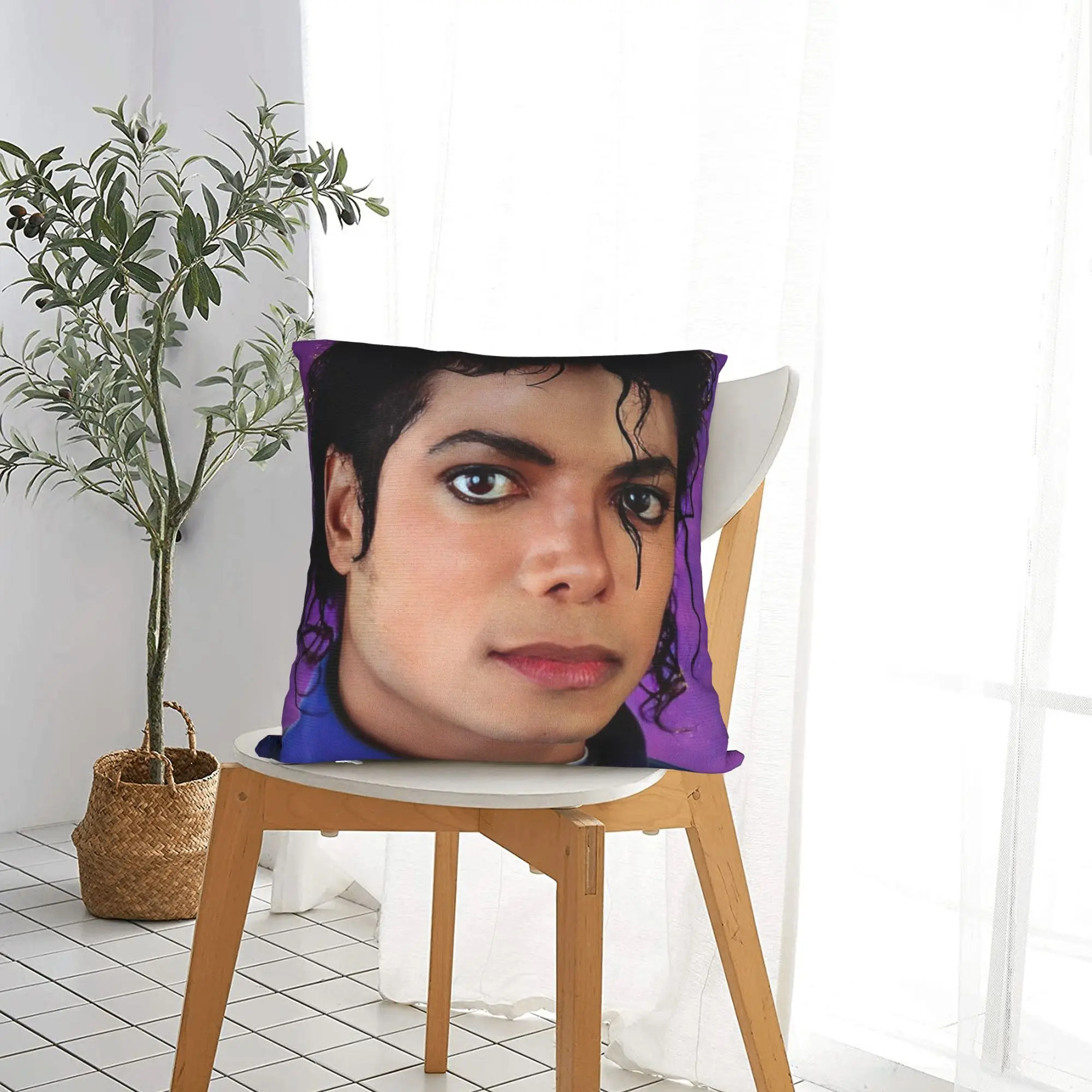 Michaels Jacksons Pillowcase Soft Cushion Cover Decorations  Throw Pillow Case Cover Home Zipper