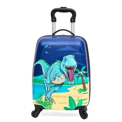 kids travel suitcase on wheels Cartoon rolling luggage Cute boy girls carry on cabin suitcase trolley luggage bag child gift HOT