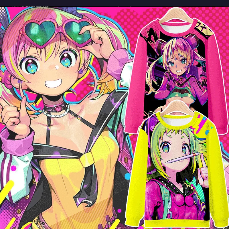 

2026 Donna Donna, let's do bad things. Long sleeved T-shirt, cartoon sweater, anime pain clothes, men's and women's clothes