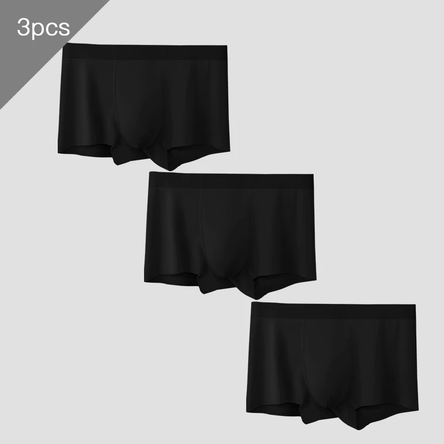 

3 шт. мужские трусы из модала, мужские четырехугольные брюки, спортивные, удобные и дышащие, с плоскими манжетами, летняя тонкая короткая подставка