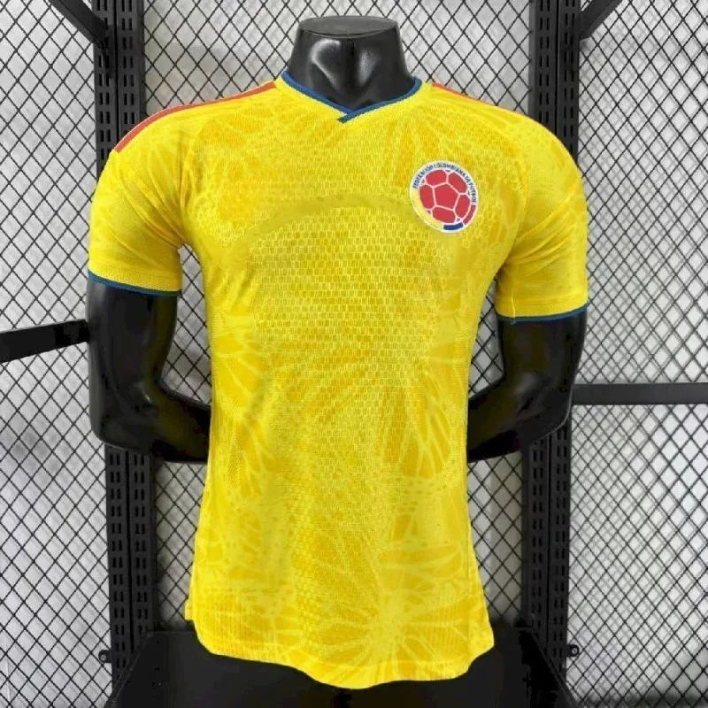 Nueva Camiseta de la Selección Nacional Colombiana 2026-27, Uniforme Local, Transpirable y de Secado Rápido, Ropa Deportiva Unisex, Camiseta Deportiva Urbana