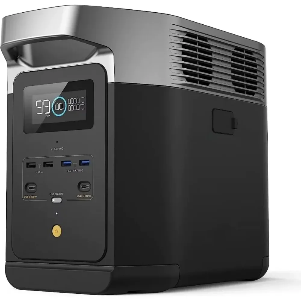 Portable Power Station , 1800W AC/100W USB-C Output, Solar Generator(Solar Panel Optional)1024Wh LiFePO4 Battery