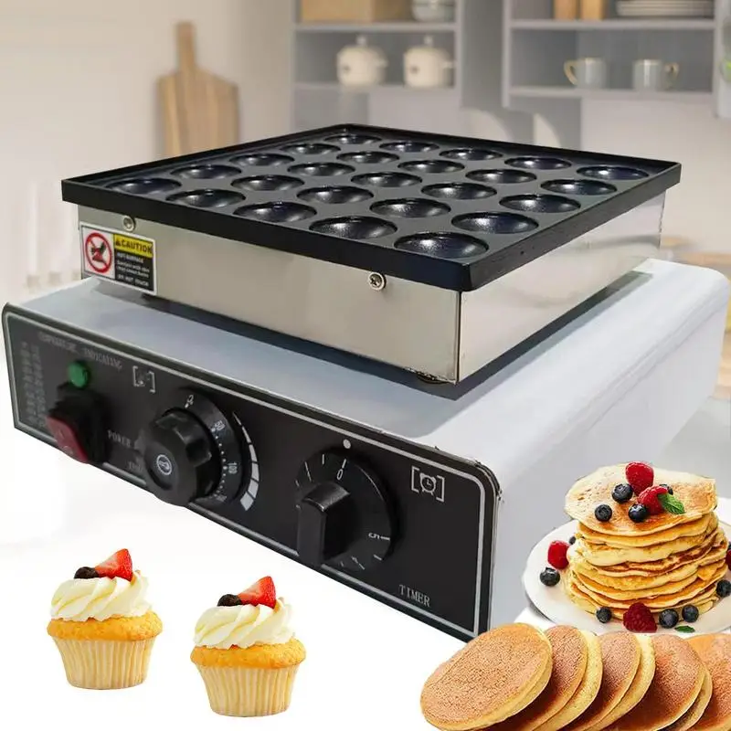 Waffle Makers 25-grids Grouting Waffle Makers Belgian Waffle Maker Cubes Waffo Bites Square Rotating Waffle Making Machine