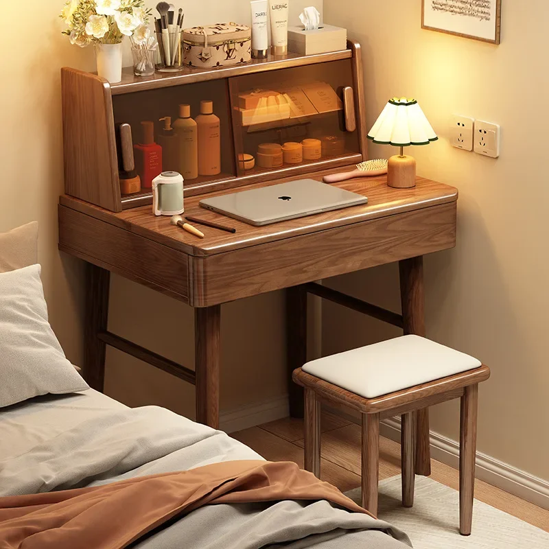 Solid wood simple wind dresser small apartment 60/70CM/long cosmetic table bedroom multi-functional bedside small desk