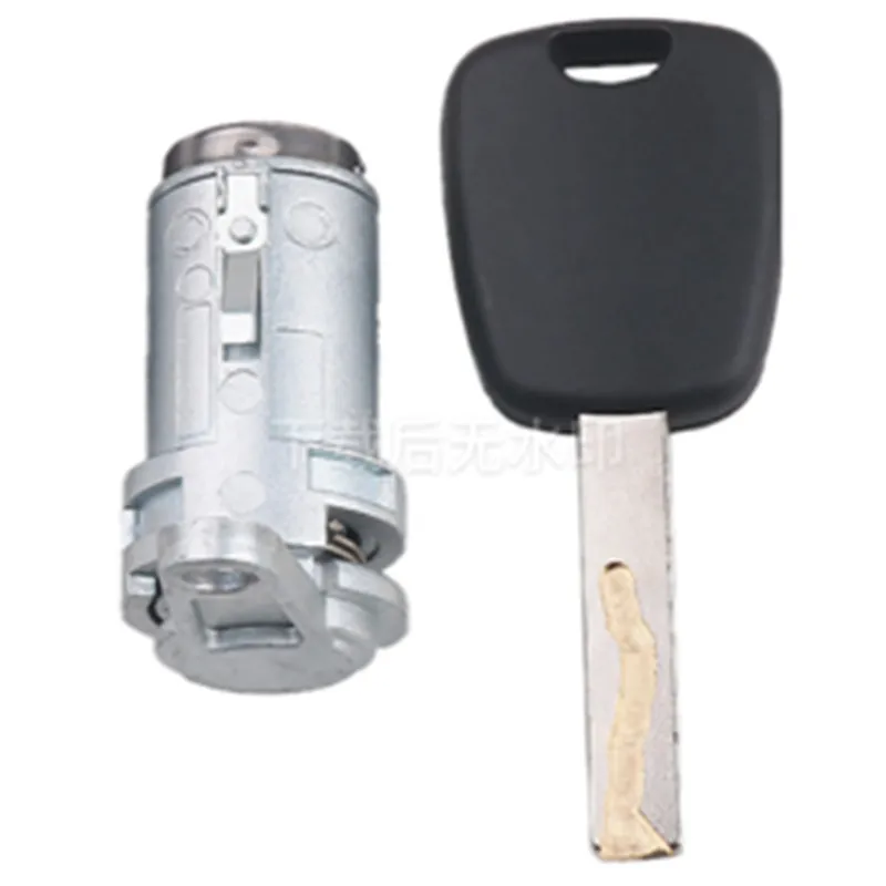 

OE Auto Left Door Lock Cylinder Fit For Peugeot 307 With 1 Pcs Key with slots on the side