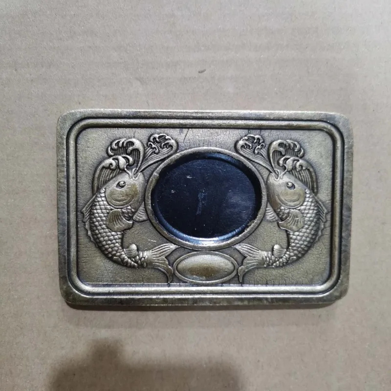 Pisces paperweight and inkstone, antique- copper craft, Chinese-style classic study room decoration, metal