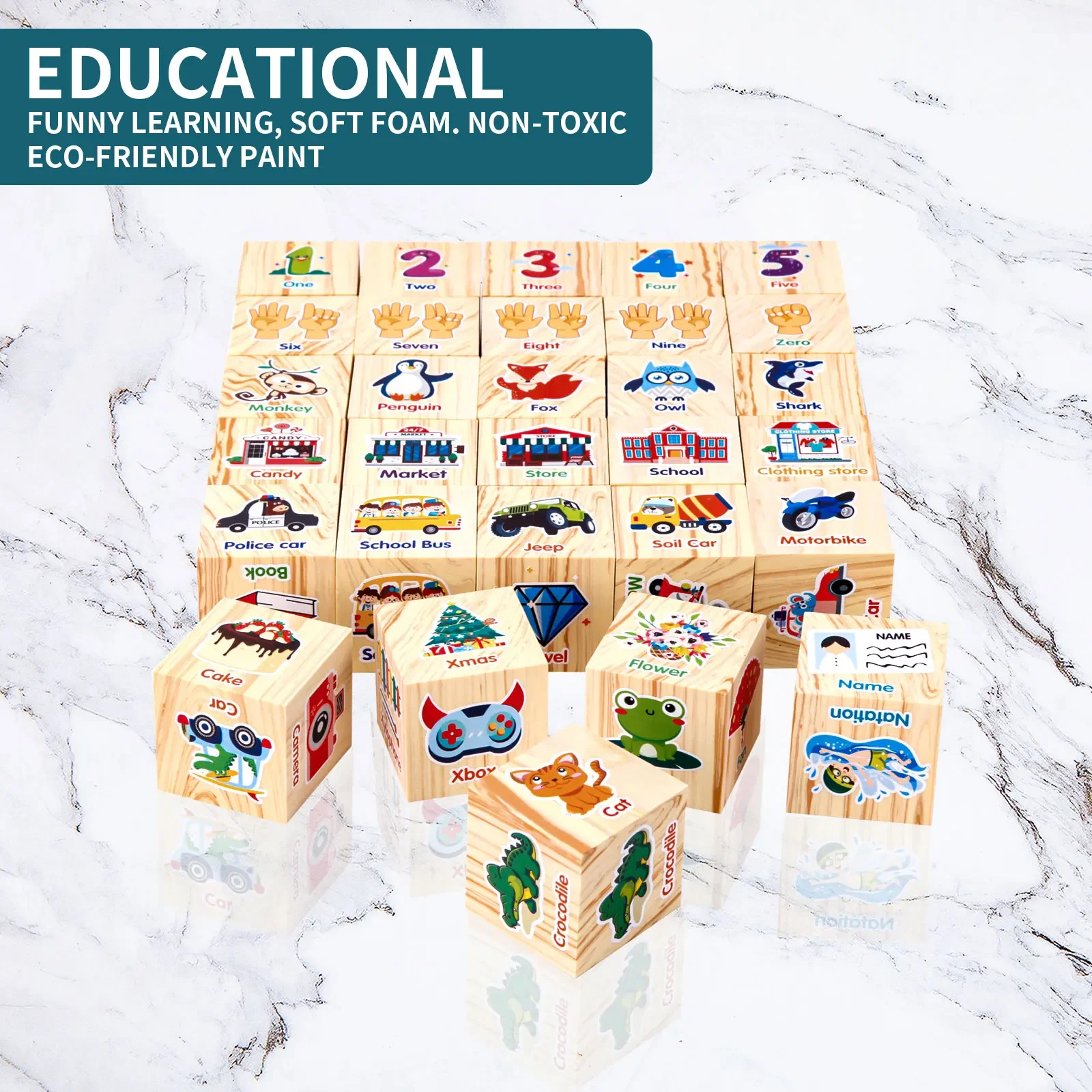 子供のための3D EVAフォームブロック,教育玩具,パズル,abc,柔らかいスポンジ