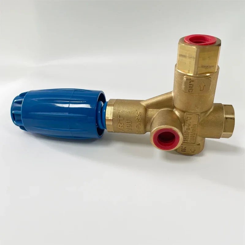 High Pressure Washer Unloader Valve 350Bar Large Traffic Bypass Drain Cleaner 40-100L/min - Washer Parts Regulator