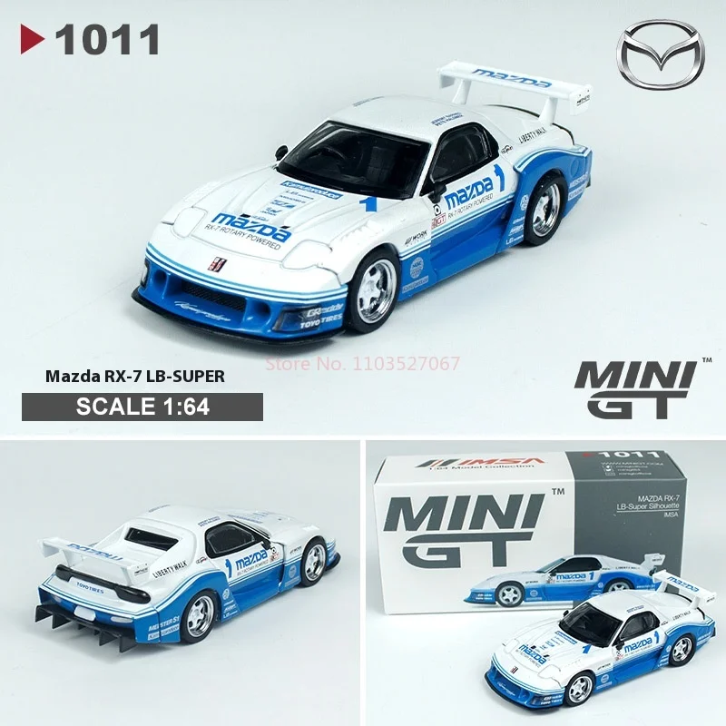 متوفر 1/64 Minigt نموذج سيارة مازدا RX-7 787B RE Advan LB-Super AZ-1 FD3S سبيكة سيارات نموذج جمع تصميم هدية عيد ميلاد اللعب