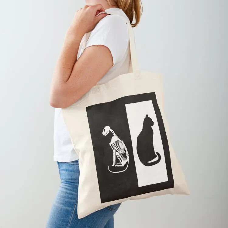 

Schrodinger cat Tote Bag Canvas stote bag eco pack hand bag ladies Lady bags