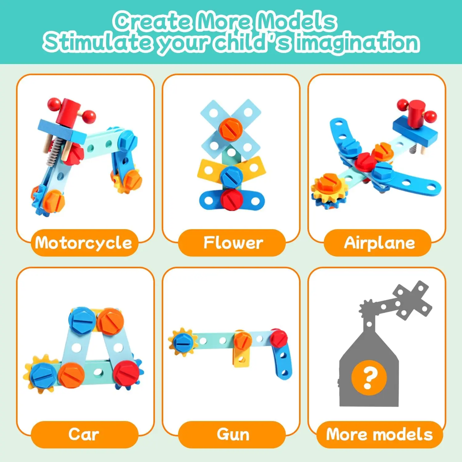 Ensemble de boîte à outils en bois pour enfants-puzzle à vis Montessori avec outils d'entretien et de réparation de Simulation, cadeau de jeu de simulation pour enfants