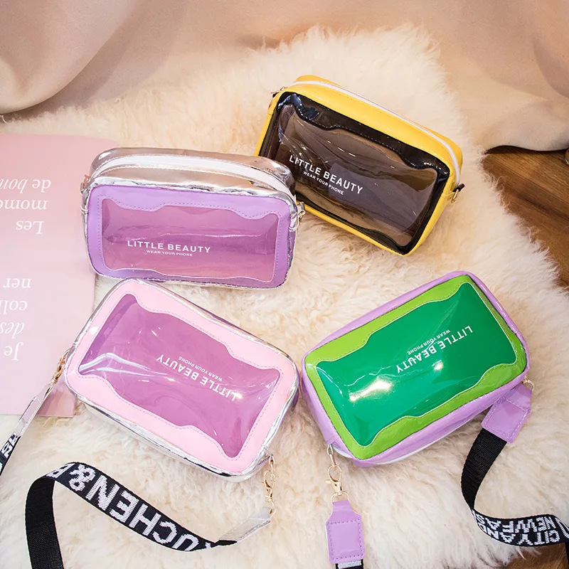 Trend Women's Shoulder Bag Summer Transparent Jelly Bag Female Beach Crossbody Bags Candy Color Ladies Handbags Girls Purse