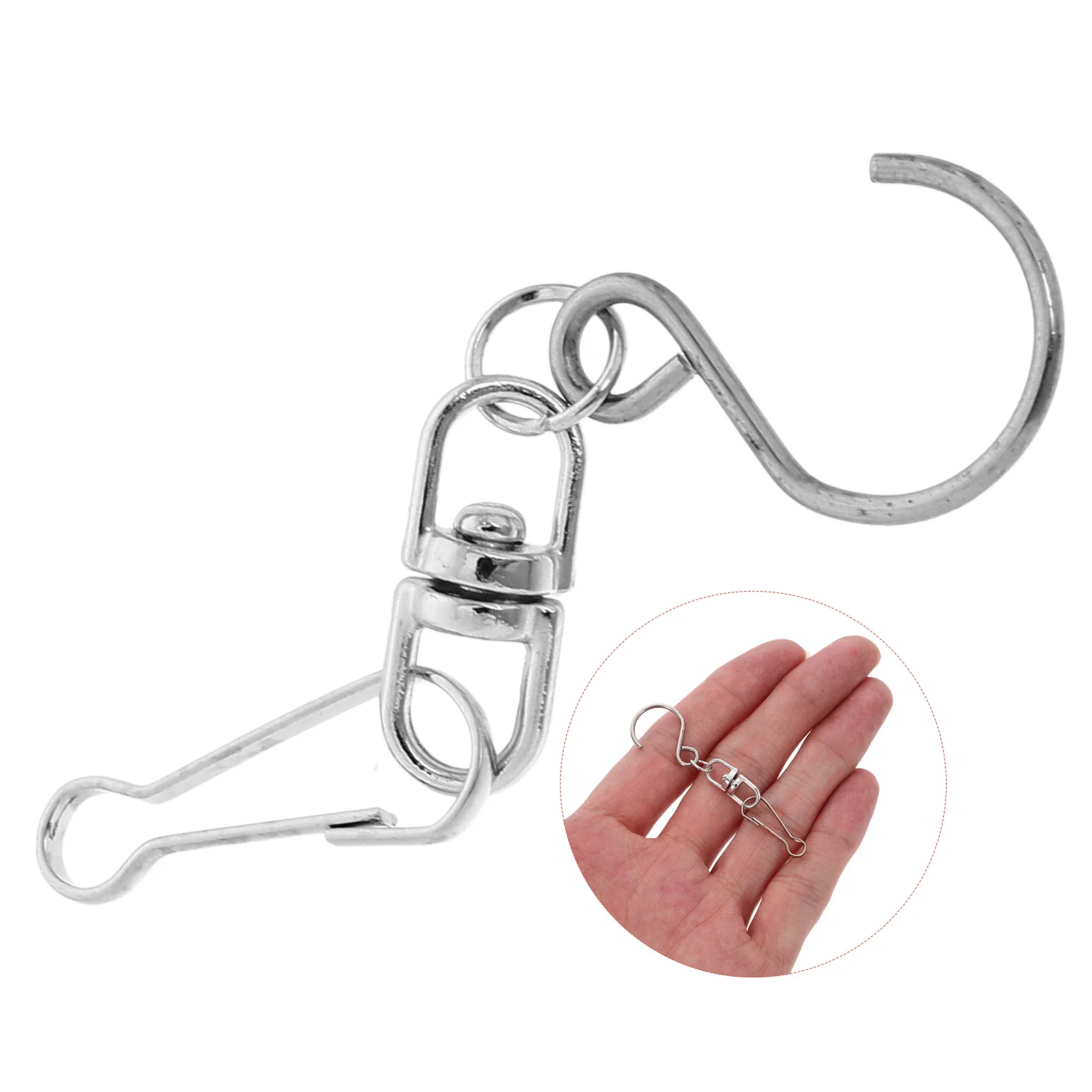 

10pcs Wind Chime Hooks Durable Zinc Alloy Rotating Hanging Hooks For Outdoor Garden Patio Decor Spinner Wind Socks