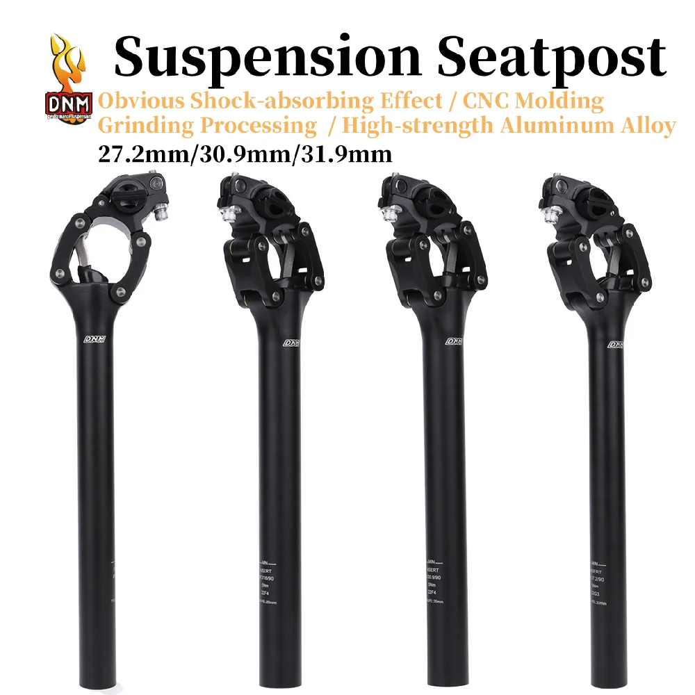 

DNM Bicycle Suspension Seat Post Shock Absorber Four-link Seatpost 27.2/30.9/31.6mm Aluminum Alloy Shock Absorber Seat Tube