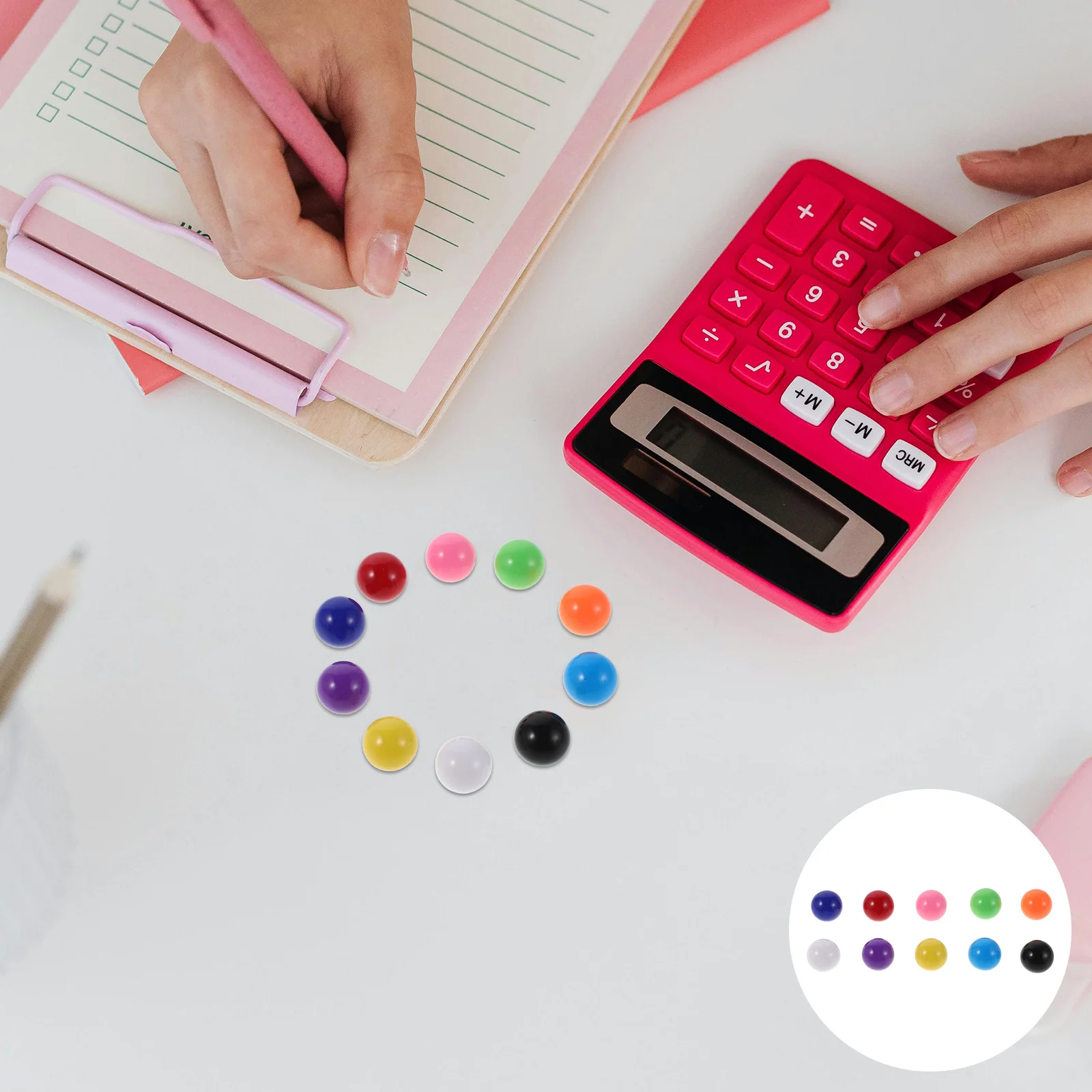 200 قطعة تعليم الرياضيات كرات صغيرة ملونة الصلبة البلاستيك استبدال الرخام لعبة كرات 12 مللي متر لعبة الداما الصينية