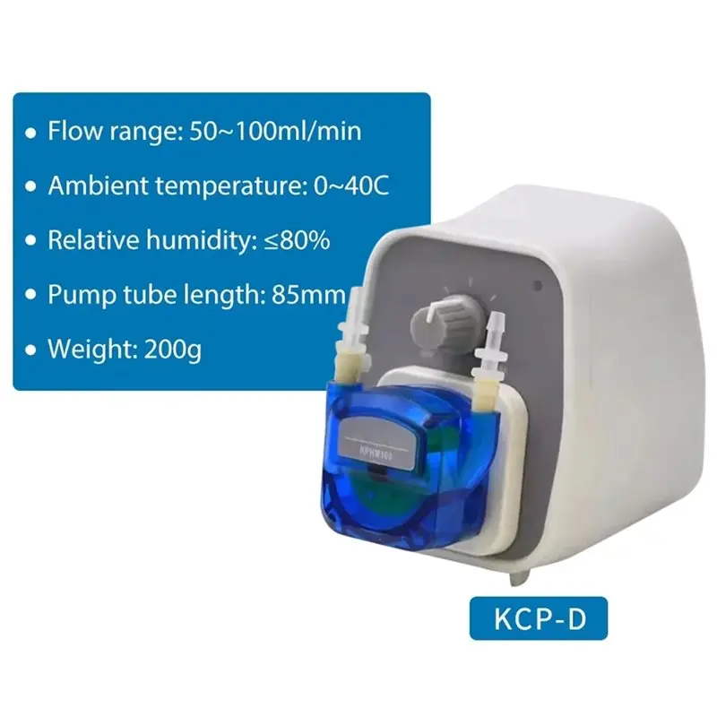 Professional 50-100Ml/Min KCP-D Peristaltic Pump 24V DC Motor Low Dosing EU Plug