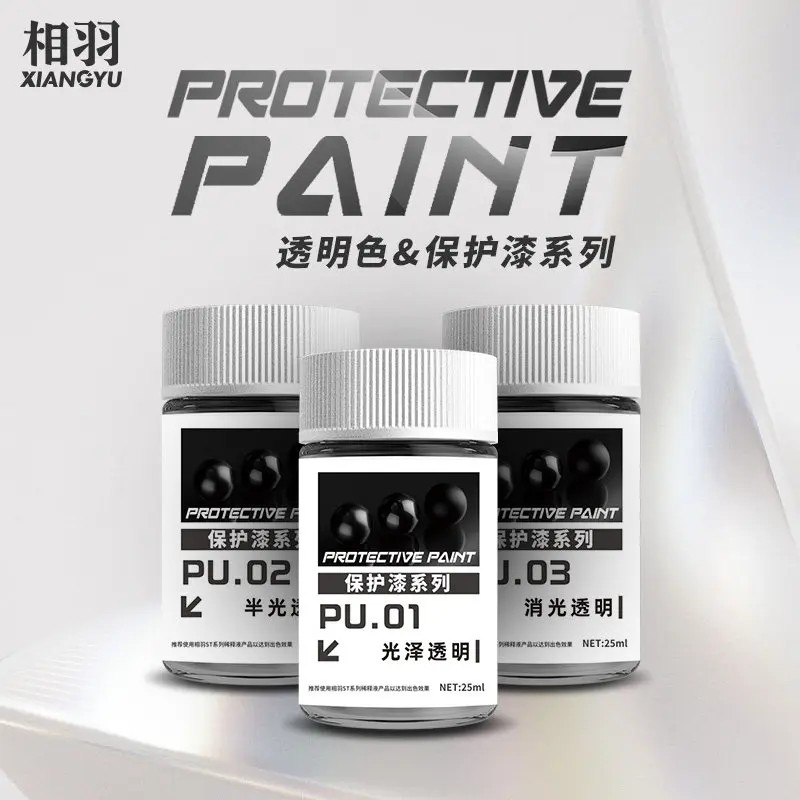 Nitrooil-based Paint Transparent Gloss Matte Protective Paint PU01-06 Coloring Military Models