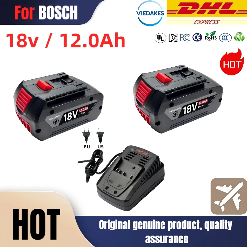 

For Bosch 18V 8.0AH/10.0AH/12.0AH BAT609G BAT618 BAT614 Rechargeable Li-ion Battery For Bosch 18V power Tools。