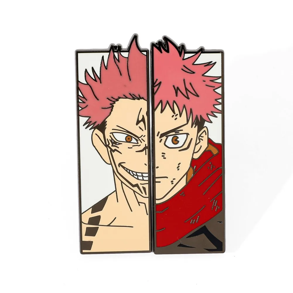 Hot-Blooded Anime Brooch Badge Energetic Gojo Satoru Brooch Accessories Jewelry Gift for Men and Women