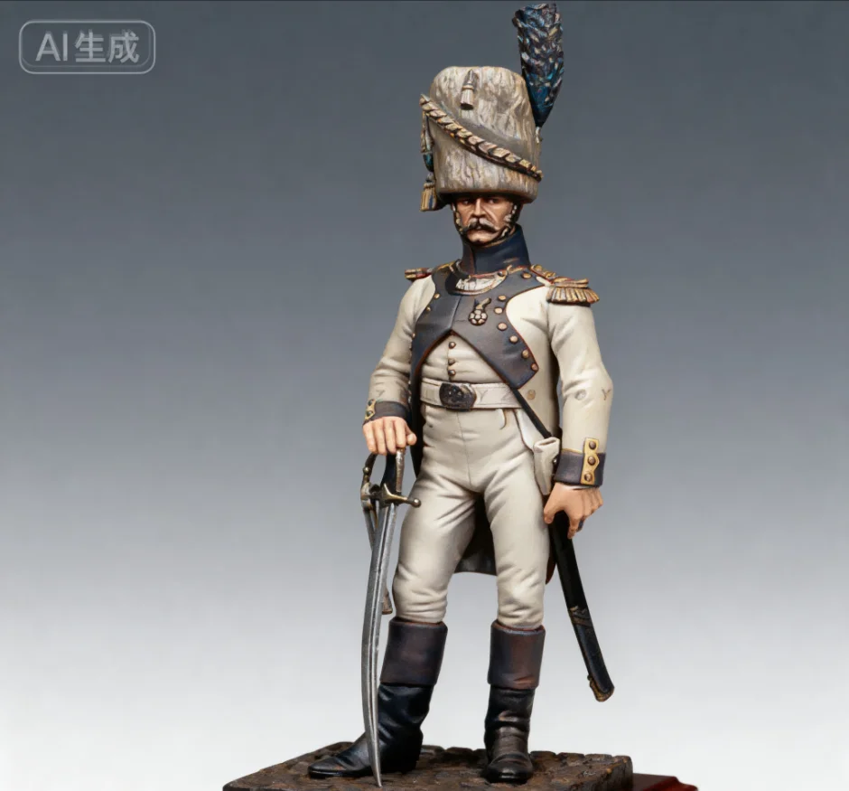 

Комплект модели из смолы 1//32 Официанты эпохи Наполеона и солдаты, бесцветная самостоятельная сборка A-2140