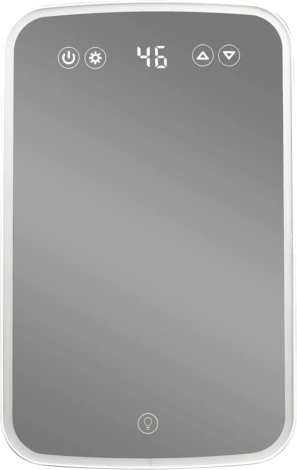 

DBMR02624WD43 7.4L Mini Fridge with Mirror & Light in White LED light digital display touch activated 7.4 L / 0.26 cu.ft