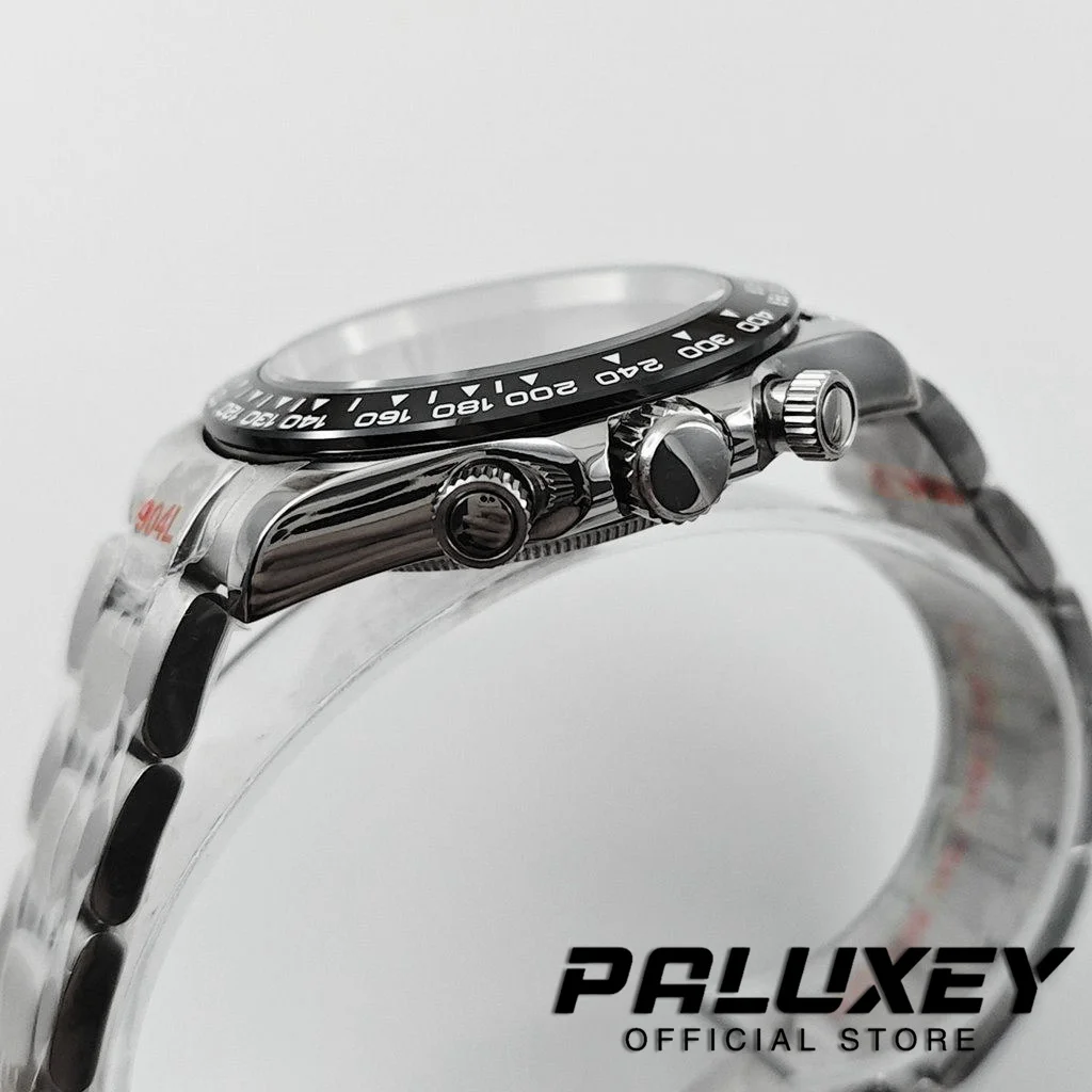 Daytona 40 mm VK63 Saphirglas-Uhrengehäuse, Keramiklünette, Herrenuhr-Zubehör, geeignet für VK63 VK63A VK64 Quarzwerk – Detail 2