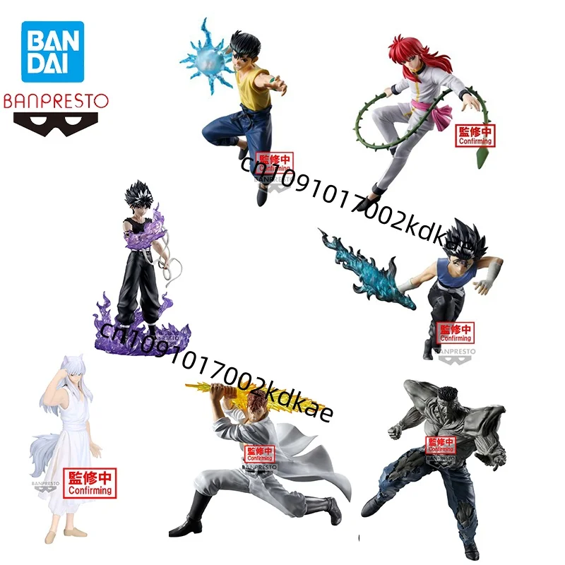 Figura de Anime de Bandai YuYu Hakusho Dark Martial Arts Club, Kurama Hiei, Kuwabara Kazuma, Urameshi Yusuke, Adornos Coleccionables, Regalo