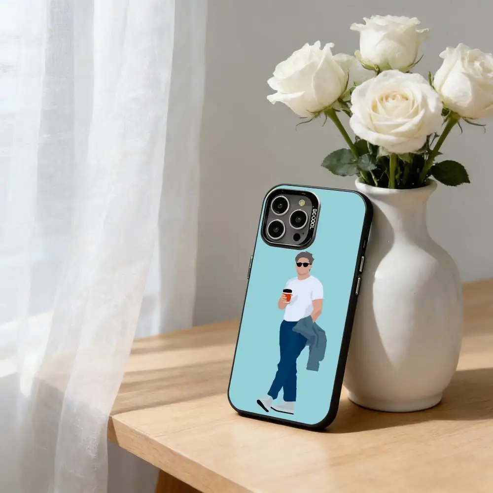 싱어-엔-니엘-엔-호란 아이폰17,16,15,14,13,12,11 플러스,프로 맥스 블랙 캔디 실버 폰 케이스