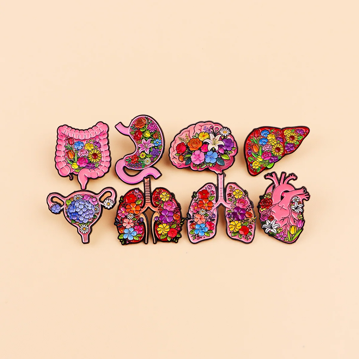 Human Anatomy Doctor Medical Brooch Metal Badge Pin Costume Jewelry Fashion Accessory Clinic view 4