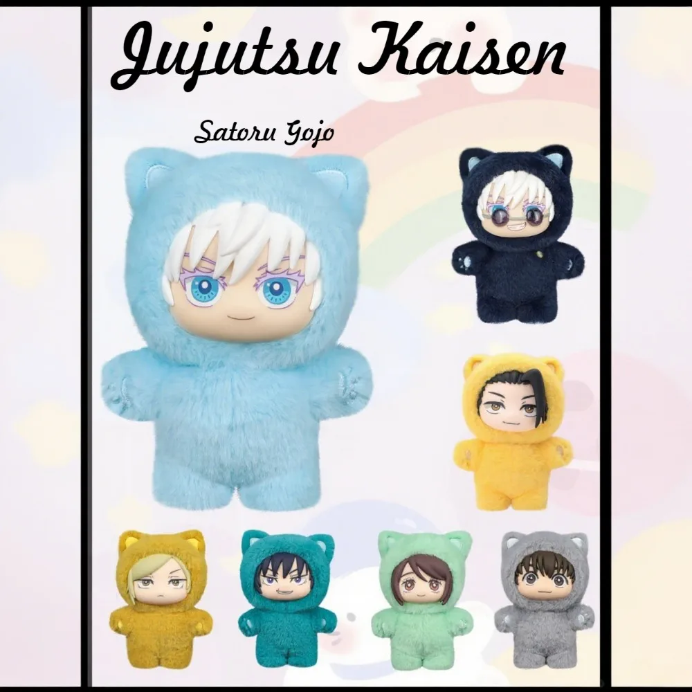 

В наличии подлинная Eaki Jujutsu Kaisen Season 2, Cat Park Party Gojo Satoru слепая коробка, плюшевая кукла, сумка, подвеска, модель, коллекция