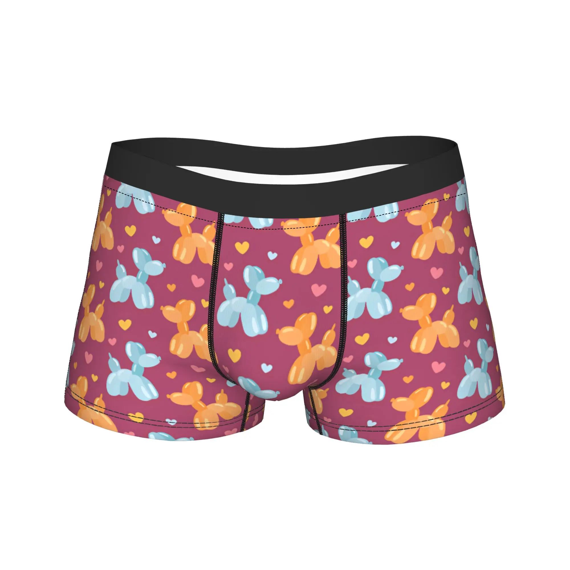 Balloon Dog Cattoon Underwear  Men's Underpants Custom Comfortable Trunk Hot Sale Boxer Brief Plus Size