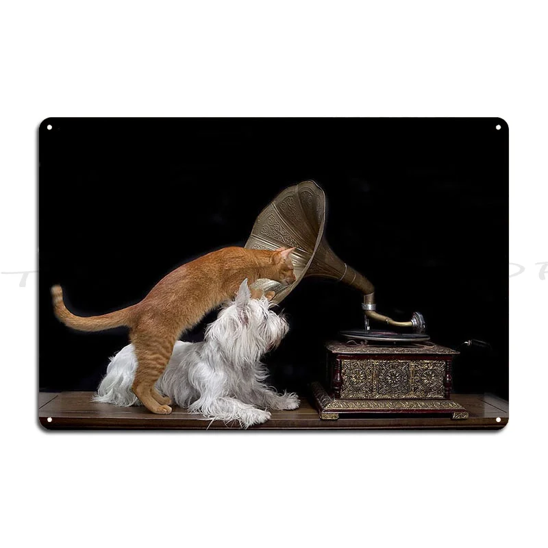 Vintage Red Record Label Clock His Master’s Voice You Know It By This  Metal Plaque Plaques Bar Pub Create Iron  Tin Sign Poster
