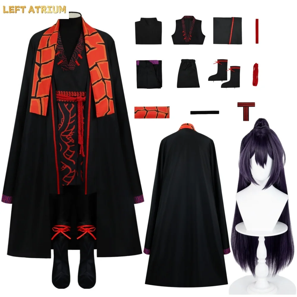 

Monarch Hong Lu Cosplay Costume Limbus JMonarch Hong Lu Coat Top Pants Outfits Anime Game Role Play Suits Monarch Hong Lu Wig